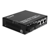 2x 10/100Base-T RJ45 vers 2x 100Base-X SFP Rainure SC アンマネージド型ギガビットイーサネットメディアコンバーター、シングルファイバー、1310nm/1550nm,20kmの画像
