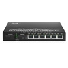6x 10/100Base-T RJ45 vers 1x 100Base-X SFP Rainure SC アンマネージド型ギガビットイーサネットメディアコンバーター、シングルファイバー、1310nm/1550nm,20kmの画像