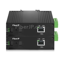 1x 10/100Base-T RJ45 vers 1x 100Base-X SFP Rainure SCアンマネージド型ギガビットイーサネットメディアコンバーター、シングルファイバー、1310nm/1550nm,20km工業級