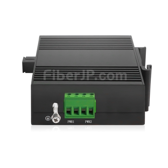 1x 10/100Base-T RJ45 vers 1x 100Base-X SFP Rainure SCアンマネージド型ギガビットイーサネットメディアコンバーター、シングルファイバー、1310nm/1550nm,20km工業級の画像