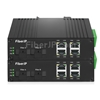 4x 10/100Base-T RJ45 vers 1x 100Base-X SFP Rainure SCアンマネージド型ギガビットイーサネットメディアコンバーター、シングルファイバー、1310nm/1550nm,20km工業級の画像