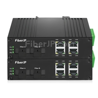 4x 10/100Base-T RJ45 vers 1x 100Base-X SFP Rainure SCアンマネージド型ギガビットイーサネットメディアコンバーター、シングルファイバー、1310nm/1550nm,20km工業級