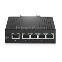 工業級5x 10/100/1000Base-T RJ45スイッチ