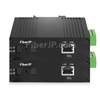 ミニ 1x 10/100/1000Base-T RJ45 vers 1x 1000Base-X SFP Rainure SC アンマネージド型ギガビットイーサネットメディアコンバーター、シングルファイバー、1310nm/1550nm,20km工業級の画像