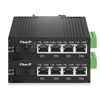 ミニ 4x 10/100/1000Base-T RJ45 vers 1x 1000Base-X SFP Rainure SC アンマネージド型ギガビットイーサネットメディアコンバーター、シングルファイバー、1310nm/1550nm,20km工業級の画像