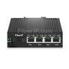 ミニ 4x 10/100/1000Base-T RJ45 vers 1x 1000Base-X SFP Rainure SC アンマネージド型ギガビットイーサネットメディアコンバーター、シングルファイバー、1310nm/1550nm,20km工業級の画像