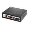 4x 10/100Base-T RJ45 ~ 1x 100Base-X SFP インターフェース SCアンマネージドPoEスイッチ,シングルファイバー, 1310nm/1550nm 20kmの画像
