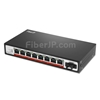 8x 10/100Base-T RJ45 ~ 1x 100Base-X SFP インターフェース SCアンマネージドPoEスイッチ,シングルファイバー, 1310nm/1550nm 20kmの画像
