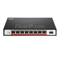8x 10/100/1000Base-T RJ45 ~ 1x 1000Base-X SFP アンマネージドPoEスイッチ