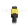 5m MPOメス-4LC/UPC デュプレックス 8芯 タイプB OS2 9/125 シングルモード ブレイクアウトケーブル（エリート、LSZH、黄色）の画像