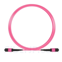 5m MTP-MTPパッチケーブル メス 12芯 プレナム(OFNP) OM4 (OM3) 50/125 マルチモード（タイプA、エリート、マゼンタ)