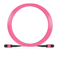 15m MTP-MTPパッチコード メス 12芯 プレナム(LSZH) OM4 (OM3) 50/125 マルチモード（タイプA、エリート、マゼンタ)