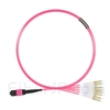 2m MTPメス-4LC/UPC デュープレックス 8芯 OM4 (OM3) 50/125 マルチモード ブレイクアウトケーブル(タイプB、エリート、LSZH、マゼンタ)の画像