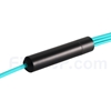 3m MTPメス-6LC/UPC デュープレックス 12芯 OM3 50/125 マルチモード ブレイクアウトケーブル(タイプB、LSZH、水色)の画像