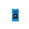 LC/UPC-LC/UPC 10G シンプレックス マルチモード プラスチック製光ファイバアダプター/嵌合スリーブ（OM3、フランジなし、水色）の画像