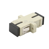 SC/UPC-SC/UPC シンプレックス プラスチック製光ファイバアダプター/嵌合スリーブ（OM1/OM2、フランジ付き）