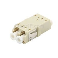 LC/UPC-LC/UPC デュプレックス SC型プラスチック製光ファイバアダプター/嵌合スリーブ（OM1/OM2、フランジなし）