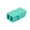 LC/UPC-LC/UPC 10G デュプレックス マルチモード SC型プラスチック製光ファイバアダプター/嵌合スリーブ（OM3、フランジなし、水色）の画像