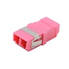 LC/UPC-LC/UPC 10G デュプレックス マルチモード SC型 プラスチック製光ファイバアダプター/嵌合スリーブ（OM4、フランジなし、すみれ色）の画像
