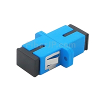 SC/UPC-SC/UPC シンプレックス シングルモード プラスチック製光ファイバアダプター/嵌合スリーブ（フランジ付き）
