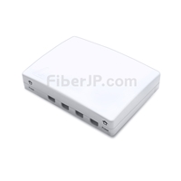 4ポート FTB-104B ウォールマウント光成端箱（ピグテールとアダプタなしの分配ボックス）