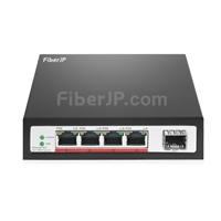 4x 10/100Base-T RJ45 ~ 1x 100Base-X SFP アンマネージドPoEスイッチ