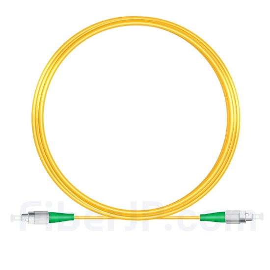 10M（33ft）1550nm FC/APC 低速軸 シングルモード シンプレックス 偏波保持 光パッチケーブル(3.0mm PVC-3.0mm/OFNR)の画像