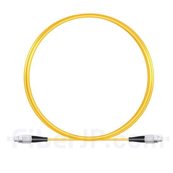 3M（10ft）1550nm FC/UPC 低速軸 シングルモード シンプレックス 偏波保持 光パッチケーブル(3.0mm PVC-3.0mm/OFNR)の画像