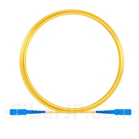 5M（16ft）1550nm SC/UPC 低速軸 シングルモード シンプレックス 偏波保持 光パッチケーブル(3.0mm PVC-3.0mm/OFNR)