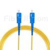 15M（49ft）1550nm SC/UPC 低速軸 シングルモード シンプレックス 偏波保持 光パッチケーブル(3.0mm PVC-3.0mm/OFNR)の画像