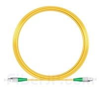 15M（49ft）1310nm FC/APC 低速軸 シングルモード シンプレックス 偏波保持 光パッチケーブル(3.0mm PVC-3.0mm/OFNR)