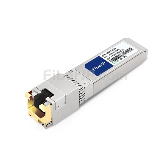 Juniper Networks EX-SFP-10GE-T対応互換 10GBASE-T SFP+モジュール（RJ-45銅製 80m JU）の画像