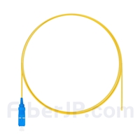 1m シンプレックス SC/UPC シングルモード 光ファイバピグテール（0.9mm PVCジャケット、9/125）