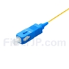 2m シンプレックス SC/UPC シングルモード ピッグテール光ファイバケーブル（0.9mm PVCジャケット、9/125）の画像