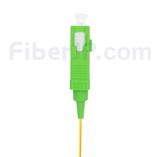 1m シンプレックス SC/APC シングルモード 光ファイバピグテール（0.9mm PVCジャケット、9/125）の画像