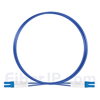 1m LC/UPC-LC/UPC デュプレックス シングルモード 装甲光パッチケーブル（PVC/OFNR）の画像