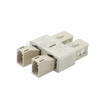 LC/UPCメス-SC/UPCオス デュプレックス プラスチック製光ファイバアダプター（OM1）の画像