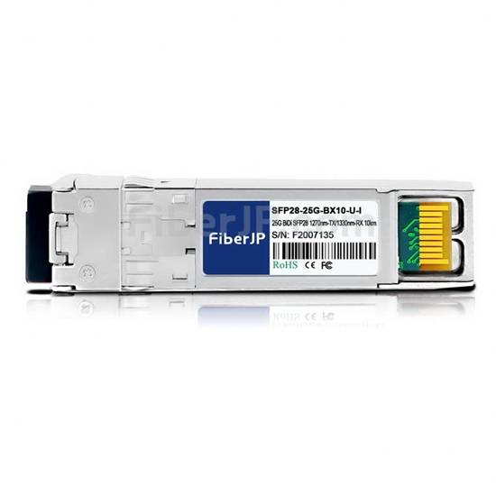 工業用 Mellanox SFP28-25G-BX-I互換 25GBASE-BX10-U SFP28モジュール（1270nm-TX/1330nm-RX 10km DOM）の画像