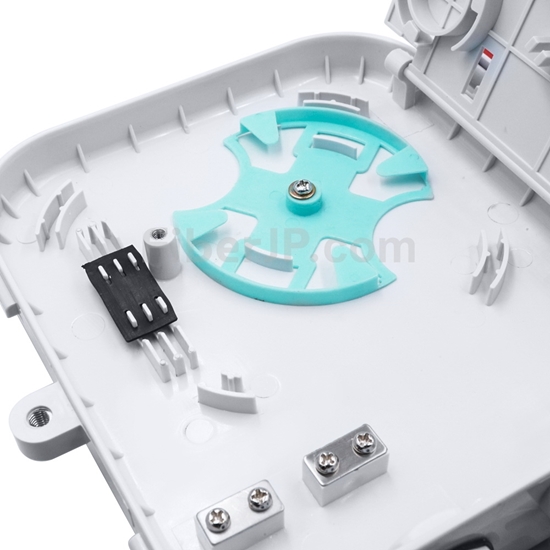 1x8 PLCブロックレスファイバスプリッター屋外分配ボックス（ピグテールとアダプタなし）の画像