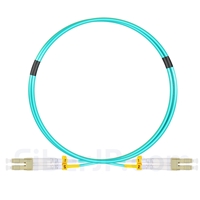 0.3m LC/UPC-LC/UPC デュプレックス マルチモード 光パッチケーブル（2.0mm LSZH OM3）の画像